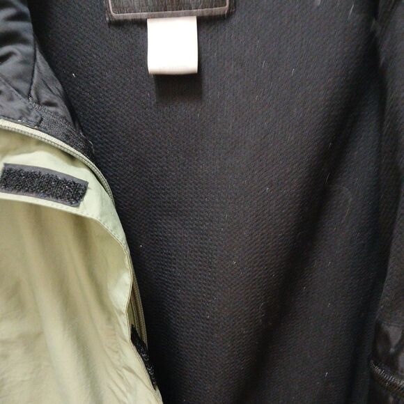 North Face Womens M HyVent Waterproof Jacket Coat Green/Gray  Full Zip Pockets - Picture 7 of 16